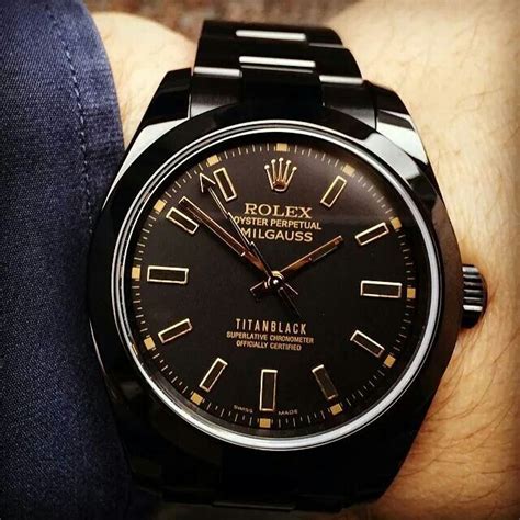 rolex black titan|custom black rolex watches.